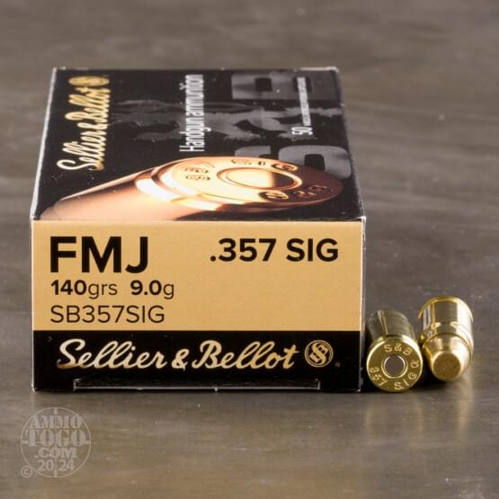 Buy 50rds - .357 Sig Sellier & Bellot 140gr FMJ Ammo Online - Premium Range and Training Ammunition Buy 50rds - .357 Sig Sellier & Bellot 140gr FMJ Ammo Online - Premium Range and Training Ammunition