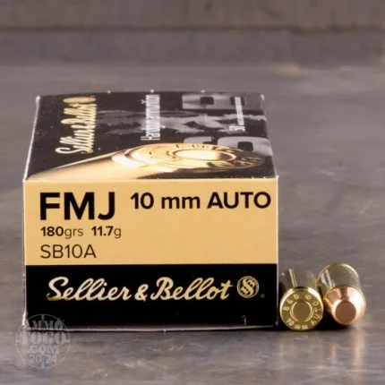 1000rds – 10mm Sellier & Bellot 180gr. FMJ Ammo