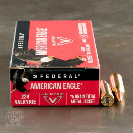 200rds - 224 Valkyrie Federal American Eagle 75gr. TMJ Ammo 200rds - 224 Valkyrie Federal American Eagle 75gr. TMJ Ammo
