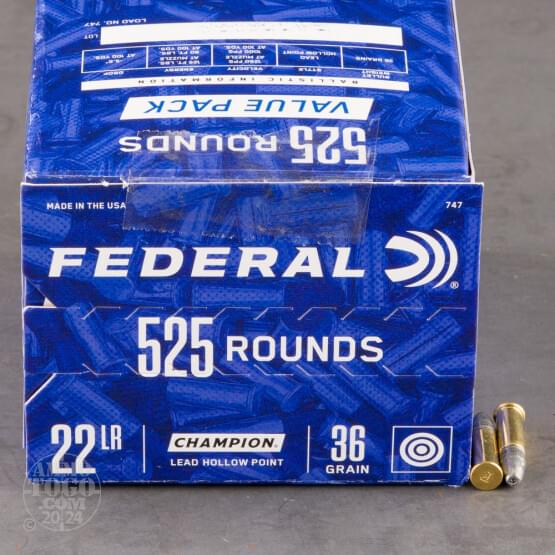 5250rds – 22 LR Federal Champion 36gr. LHP Ammo 5250rds – 22 LR Federal Champion 36gr. LHP Ammo