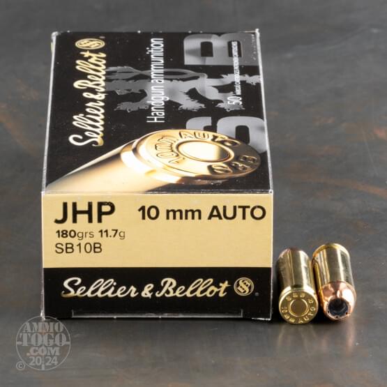 1000rds - 10mm Sellier & Bellot 180gr. JHP Ammo